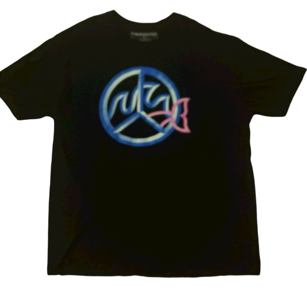Pink Dolphin T-Shirt Black - 2XL.